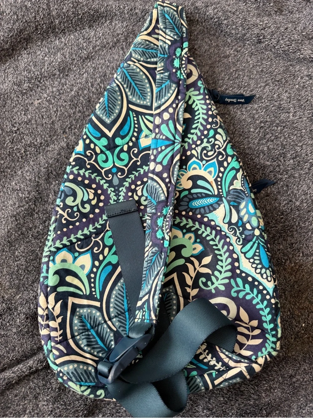 Vera Bradley Blue Island Medallion Essential Sling Backpack
